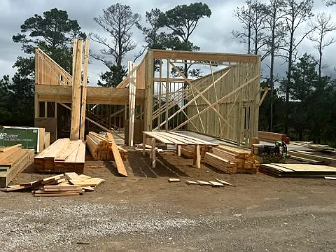Waterfront Custom Home and Garage Construction photo 6, Custom Home and Garage by KTE Contracting