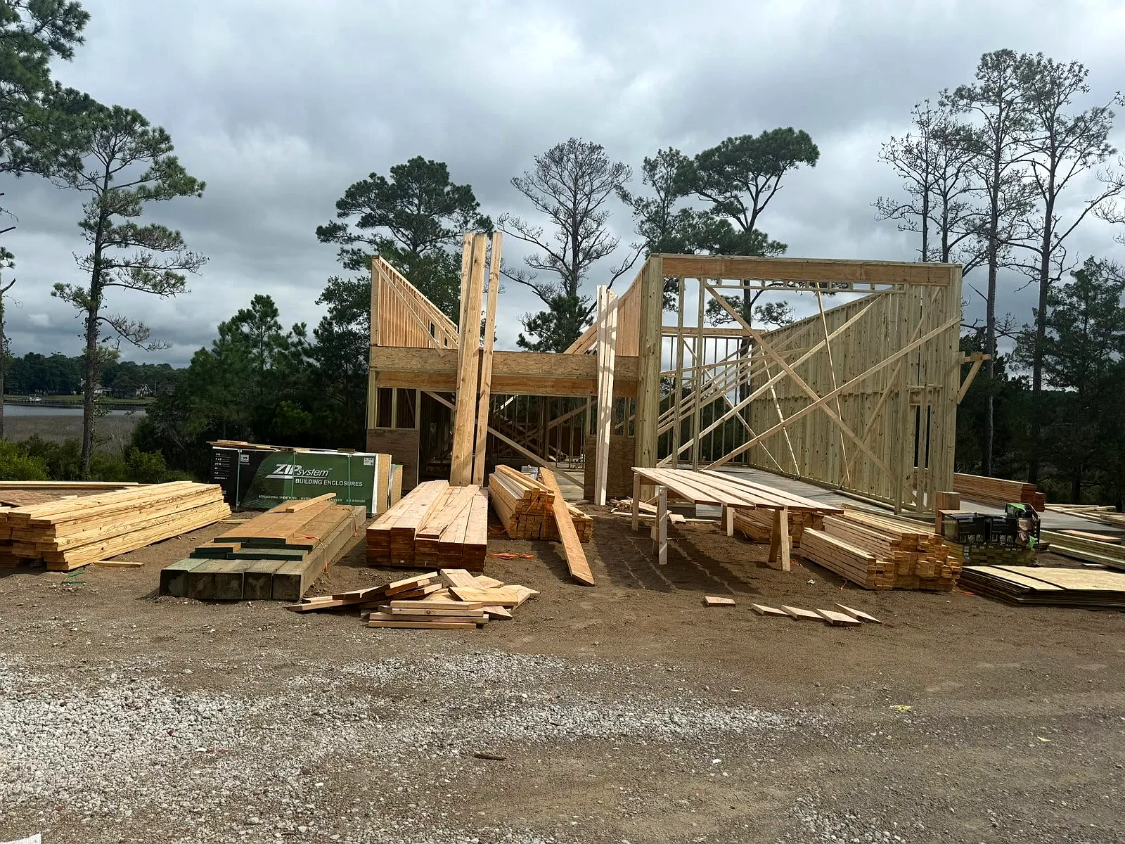 Waterfront Custom Home and Garage Construction photo 9, Custom Home and Garage by KTE Contracting